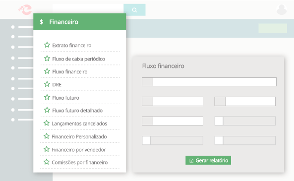 Relatório de fluxo financeiro